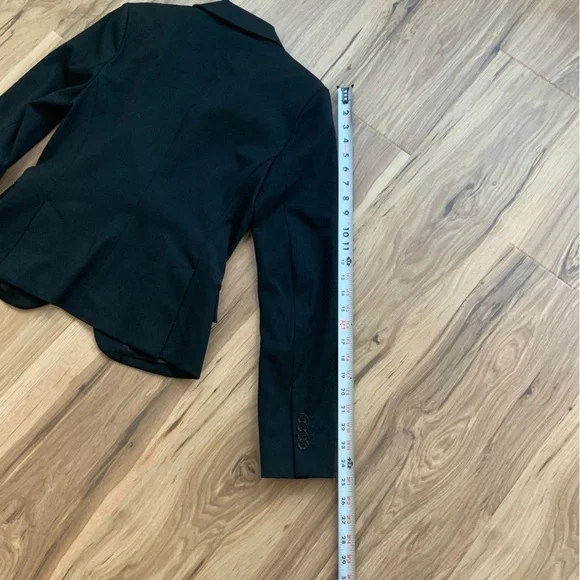 Express Women's Black Blazer One Button Tailored‎ Fit Size 4 Preppy - Picture 11 of 13